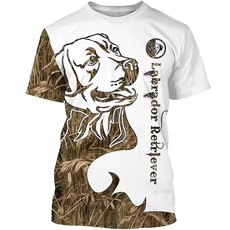 Outdoor Hunting Camo 3d Print T-shirt For Men 2024 Summer Fashion Casual Short Sleeves Tee Shirt Animal Pattern Tees Top Clothes