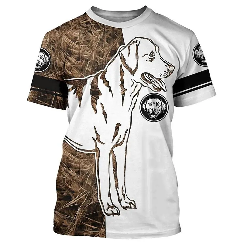 Outdoor Hunting Camo 3d Print T-shirt For Men 2024 Summer Fashion Casual Short Sleeves Tee Shirt Animal Pattern Tees Top Clothes