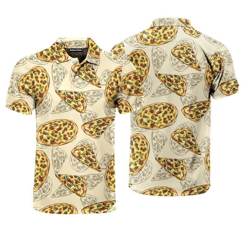 Summer Tropical Style Fashion Polo Shirts For Men Popular Ice Cream 3D Print Graphic Full Food Hip Hop Personality Golf Shirt