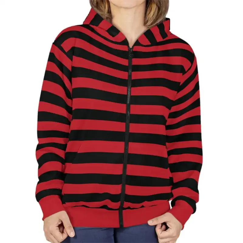 2025 Essentials Zip Hoodie Stripe Classic Fashion Streetwear Hooded Coat Rich Color Selection Spring Casual Loose Sweatshirt