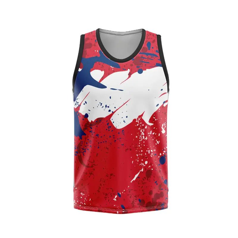 Rotating Stripe Art Tank Top For Men Hip Hop Graffiti Personality Street Loose Basketball Vest 2025 Novel Summer Paint Tee Top
