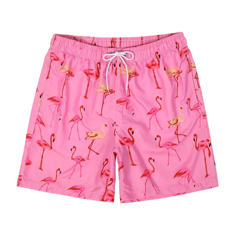 Leaves Flowers 3d Printed Shorts Men Hawaii Flamingo Banana Beach Shorts Outdoor Sports Fitness Surf Quick Drying Board Shorts