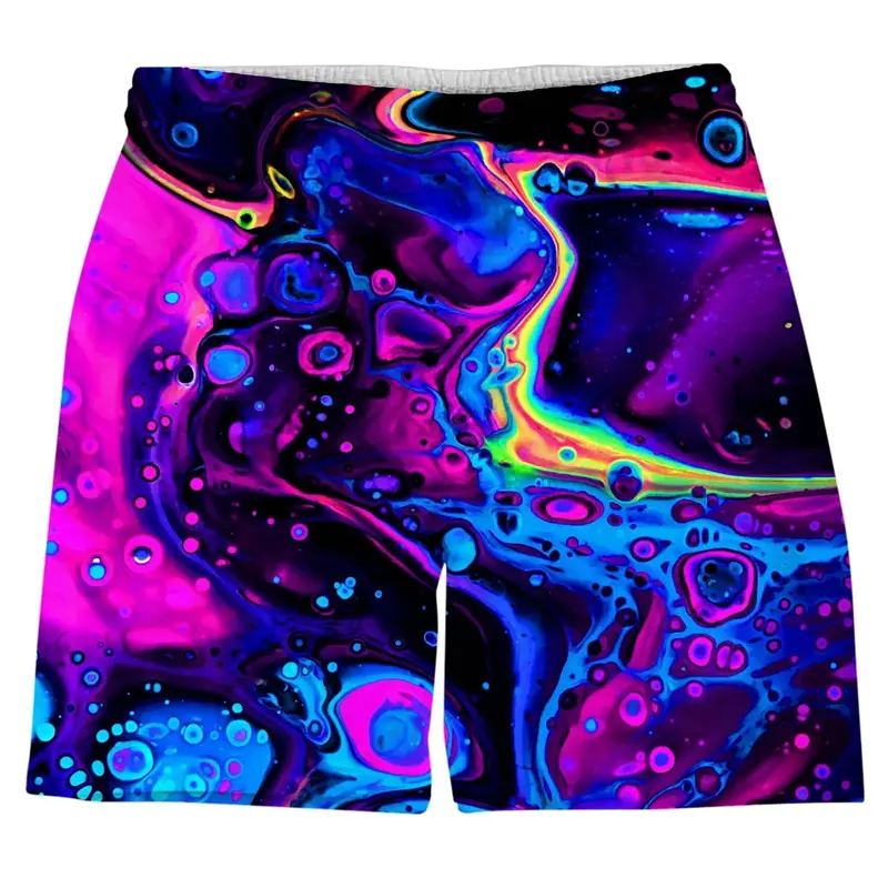 Street Painting Graffiti Shorts For Men 3d Print Personality Pattern Oversized Short Pants Many Colors Quick Dry Short Trousers