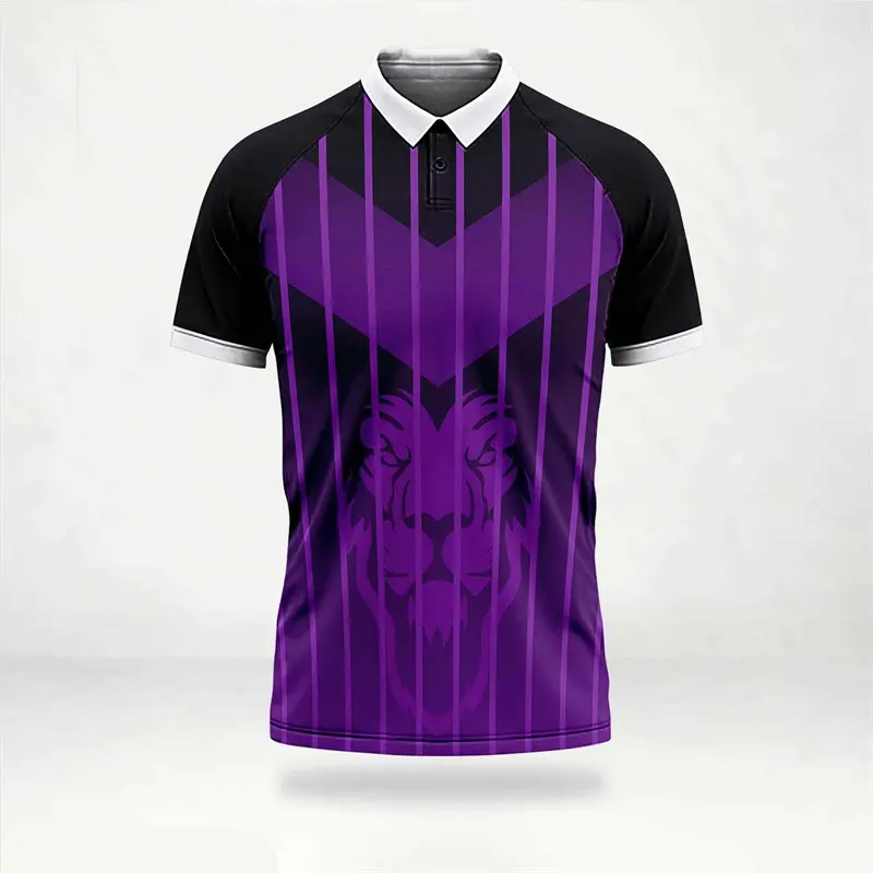 Graphic Print Design Team Polo Shirt For Men Sport Badminton Loose Breathable Lapel Golf Polos Summer Casual Quick Dry Tee