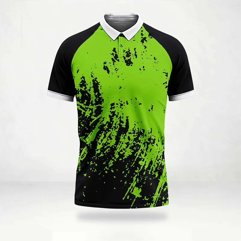 Graphic Print Design Team Polo Shirt For Men Sport Badminton Loose Breathable Lapel Golf Polos Summer Casual Quick Dry Tee