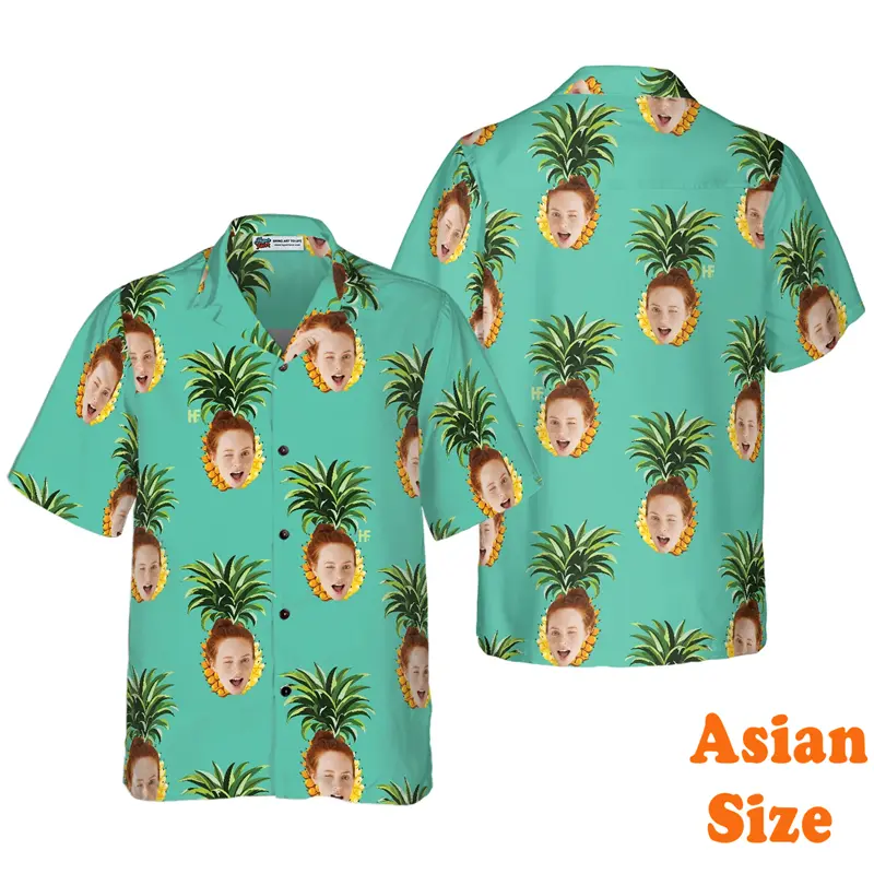 Humor Custom Avatar Hawaii Shirt For Men's Clothing Funny Personality Design Shirts 3D Print Fashion Unique Novel Blouse 2025