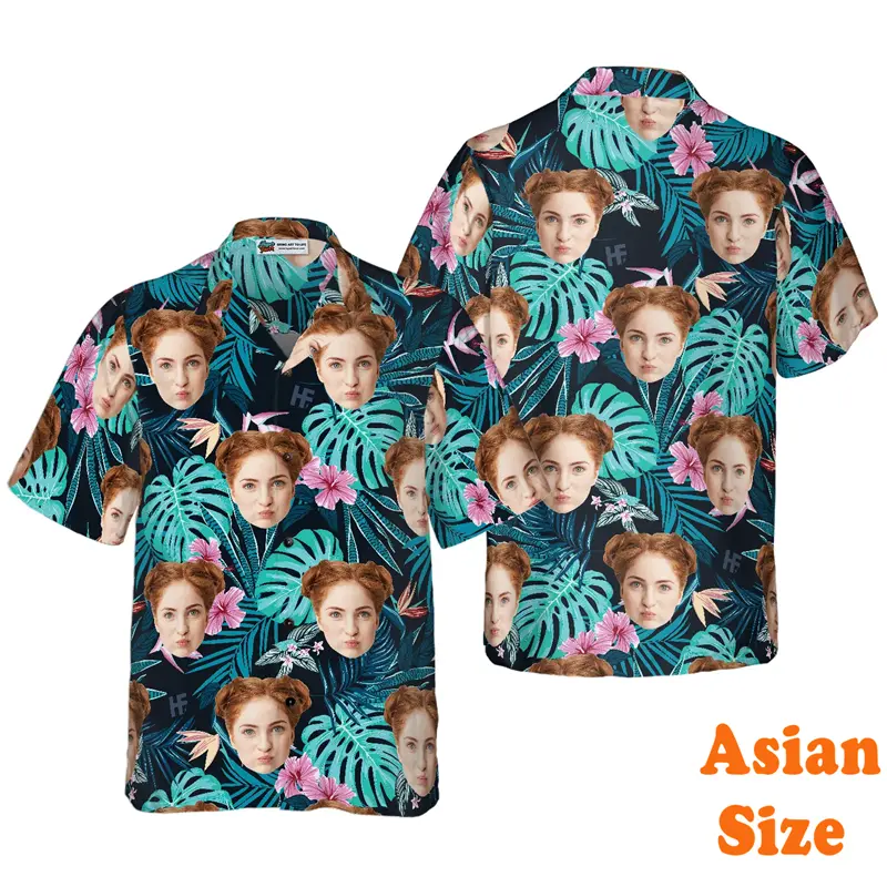 Humor Custom Avatar Hawaii Shirt For Men's Clothing Funny Personality Design Shirts 3D Print Fashion Unique Novel Blouse 2025
