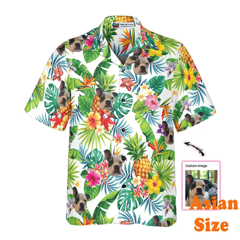 Humor Custom Avatar Hawaii Shirt For Men's Clothing Funny Personality Design Shirts 3D Print Fashion Unique Novel Blouse 2025