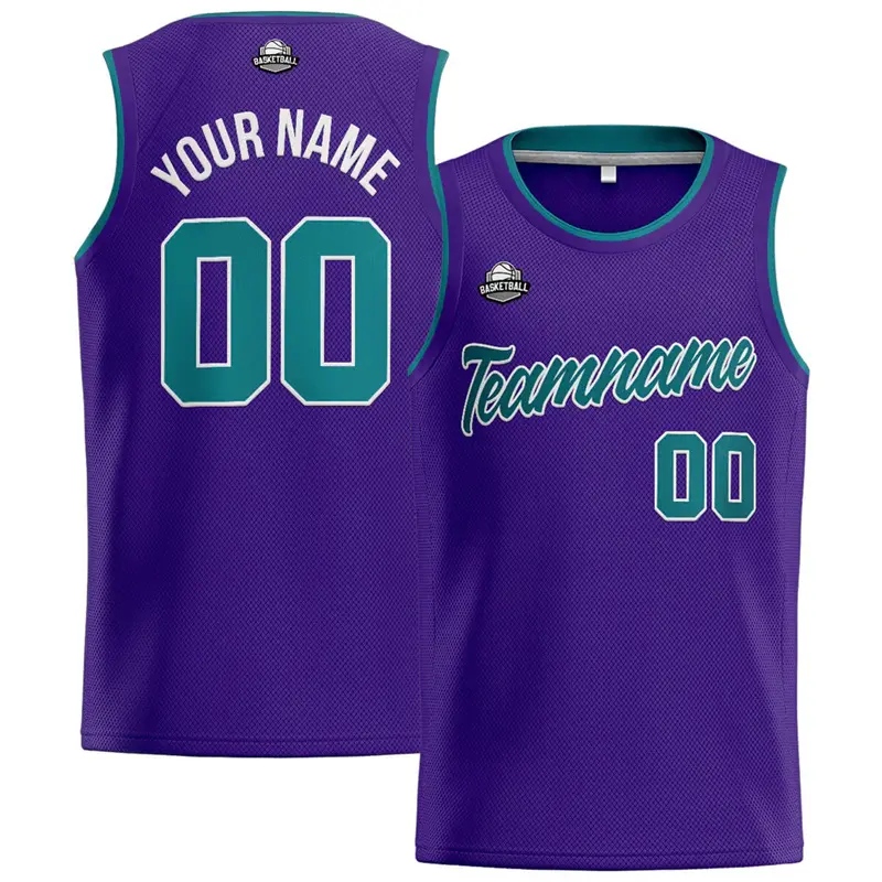 Summer Basketball Vest For Men Custom Name Logo Sleeveless T-shirt Personality Street Unique Design 2025 Fashion Purple Tank Top