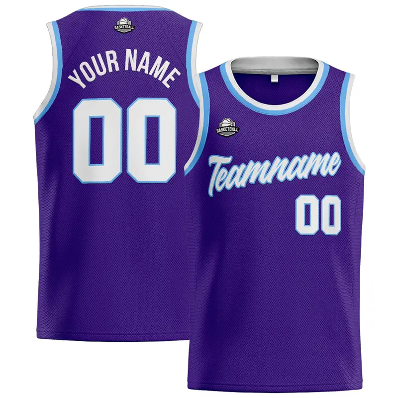 Summer Basketball Vest For Men Custom Name Logo Sleeveless T-shirt Personality Street Unique Design 2025 Fashion Purple Tank Top