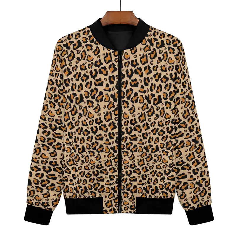 Various Leopard Prints Jacket Men's Clothing 3D Printing Animal Cosplay Jackets Hip Hop Streetwear Fashion Trend Bomber Jacket