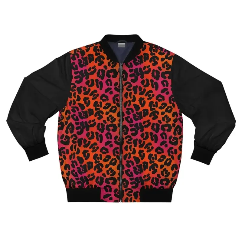 Various Leopard Prints Jacket Men's Clothing 3D Printing Animal Cosplay Jackets Hip Hop Streetwear Fashion Trend Bomber Jacket