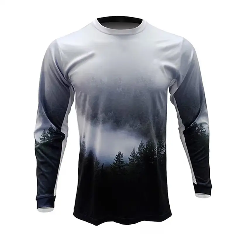 Men's Daily Sports T-shirts Outdoor Running Fitness Breathable Long Sleeve T Shirts 3D Print Simple Tees Top Autumn Clothing