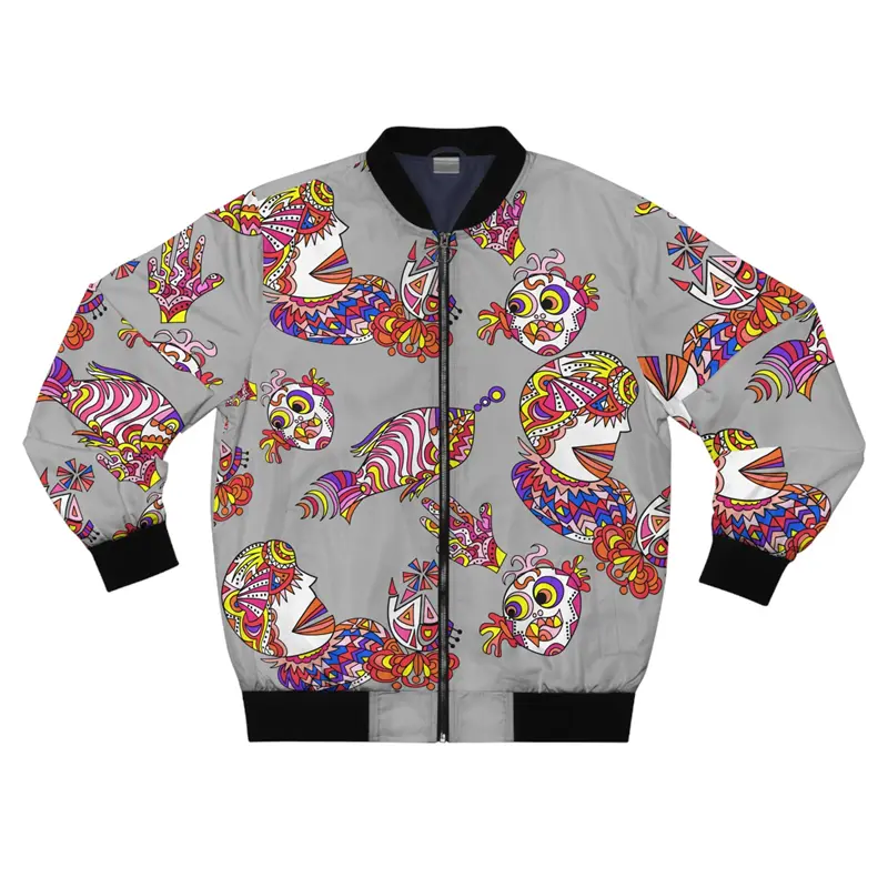 Japanese Style Painting Printing Jacket Men Clothing Personality Special Graphic Jackets Streetwear Harajuku Autumn Bomber Coat