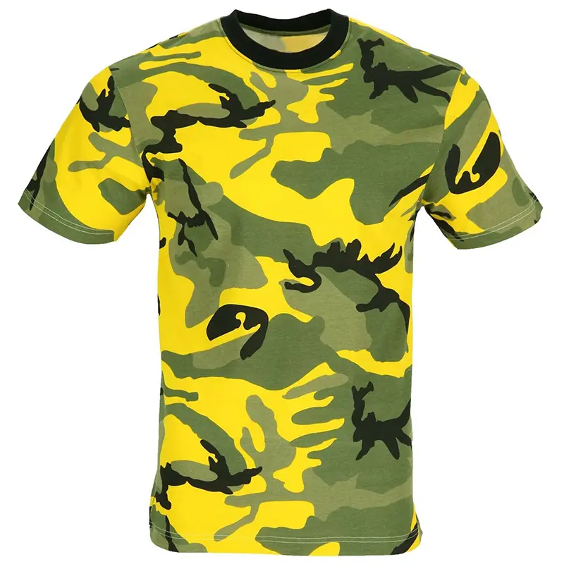 Colorful Camouflage 3d Printed T-shirt For Men Sports Leisure Outdoor Tee Shirts Fashion Pattern Round Neck Pullover T Shirts