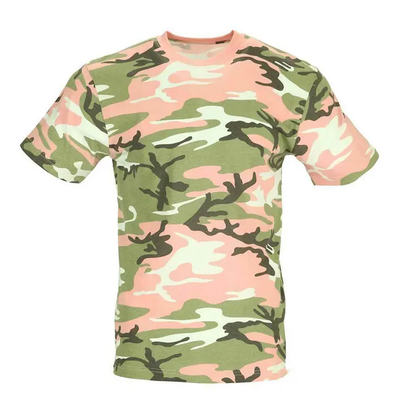 Colorful Camouflage 3d Printed T-shirt For Men Sports Leisure Outdoor Tee Shirts Fashion Pattern Round Neck Pullover T Shirts
