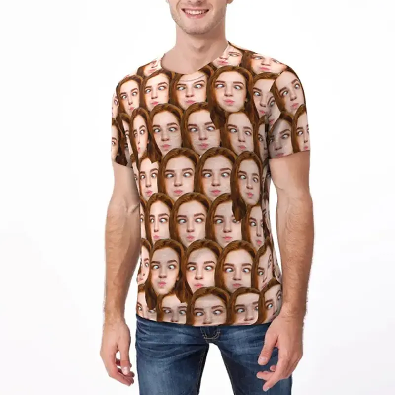 DIY Custom Picture T-shirt For Men Personality O Neck Short Sleeve Jersey T Shirts Customized Clothes Sport Breathable Tee Top