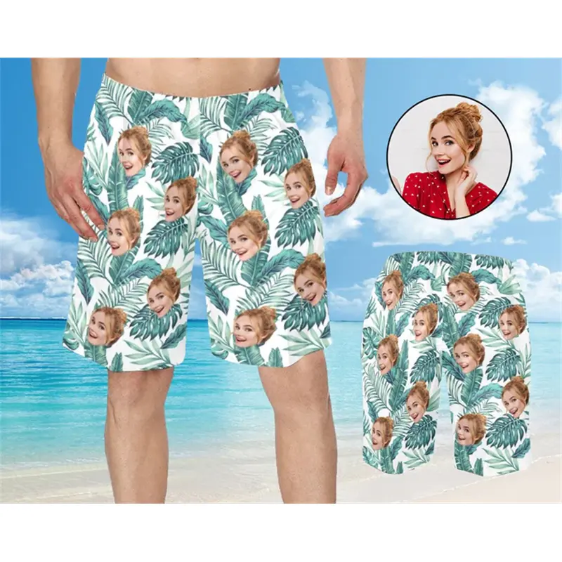 Face Photo Custom Funny Beach Shorts Men Women Personality Hip Hop Streetwear Humour 3d Print Custom Summer Board Short 2025