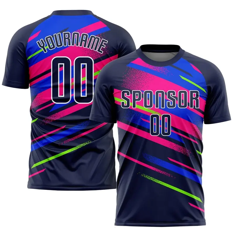 Football Team Uniform T-shirt Men Clothing Personality Customize Name Sport T Shirts Colors Print Graffiti Summer Diy Number Tee
