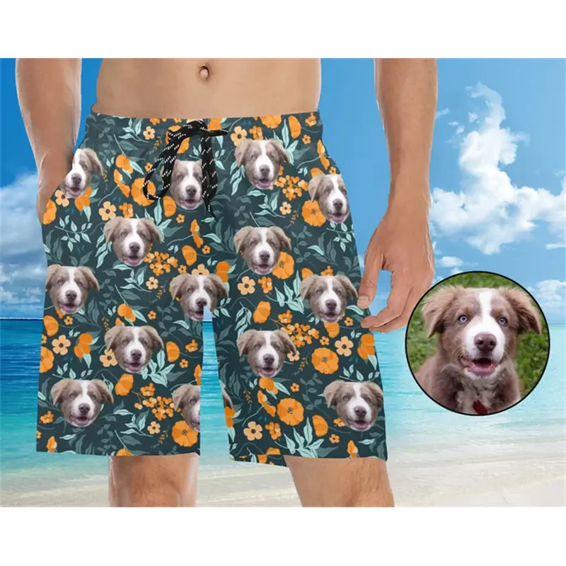Face Photo Custom Funny Beach Shorts Men Women Personality Hip Hop Streetwear Humour 3d Print Custom Summer Board Short 2025
