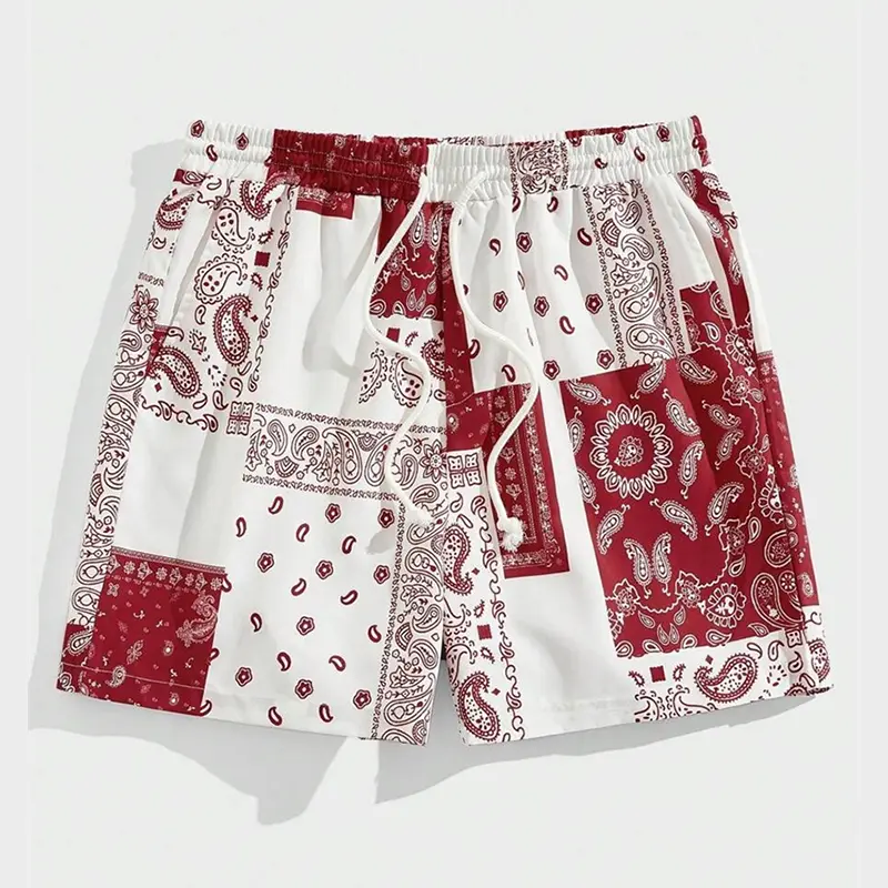 Summer Fashion Paisley graphic Board Shorts Men Women Daily Casual Breathable Drawstring Beach Short Classic Art Pattern Trunks