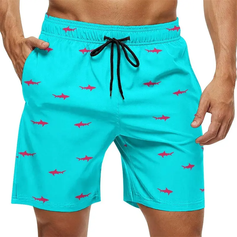 Fashion Hawaiian Beach Shorts Men Women Gradient Hip Hop Pineapple Graphic Swim Trunks Summer Streetwear Casual Loose Shorts