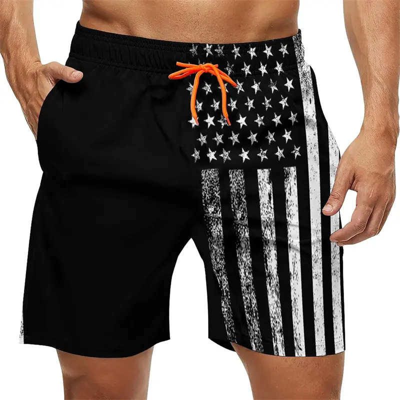 Fashion Hawaiian Beach Shorts Men Women Gradient Hip Hop Pineapple Graphic Swim Trunks Summer Streetwear Casual Loose Shorts