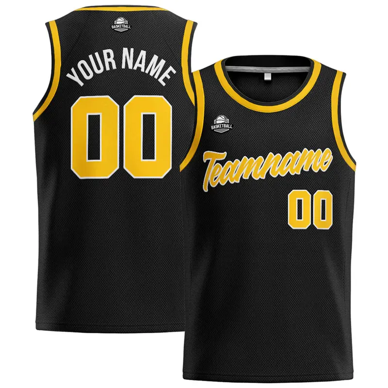 Black Basketball Vest Men And Children Custom Personality Name Number Sport Tank Top Summer Cool Street Casual Fashion T-shirt