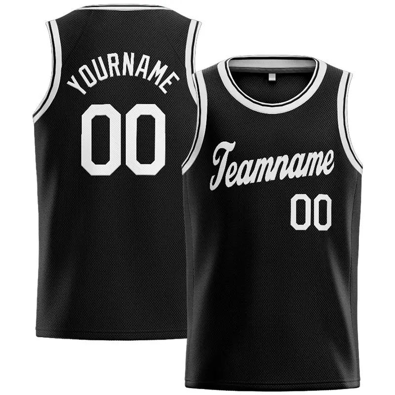 Black Basketball Vest Men And Children Custom Personality Name Number Sport Tank Top Summer Cool Street Casual Fashion T-shirt