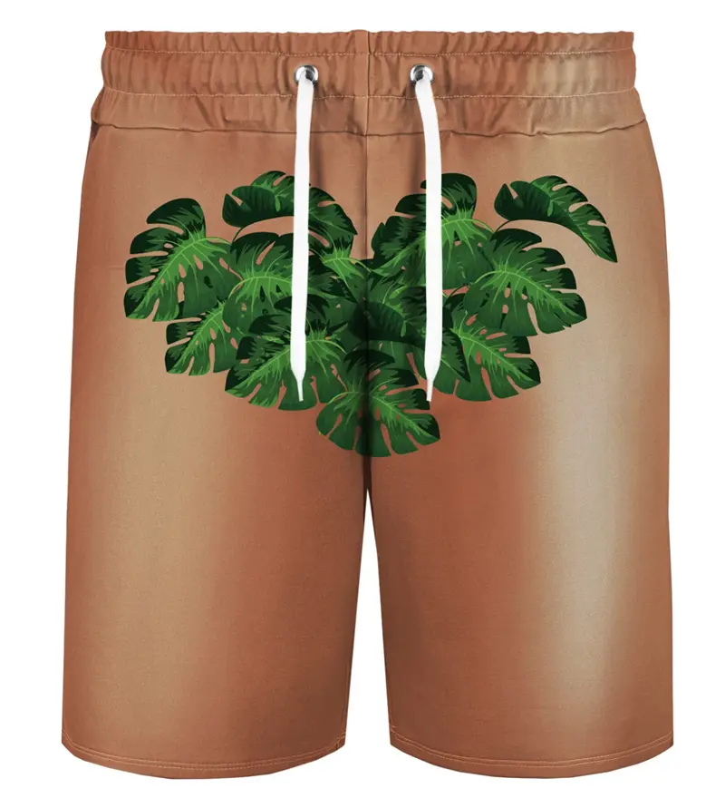 Funny Humorous Beach Shorts For Men's Clothes Fashion Trend Shorts Harajuku Street Personality 3D Print Pattern 2025 New Pants