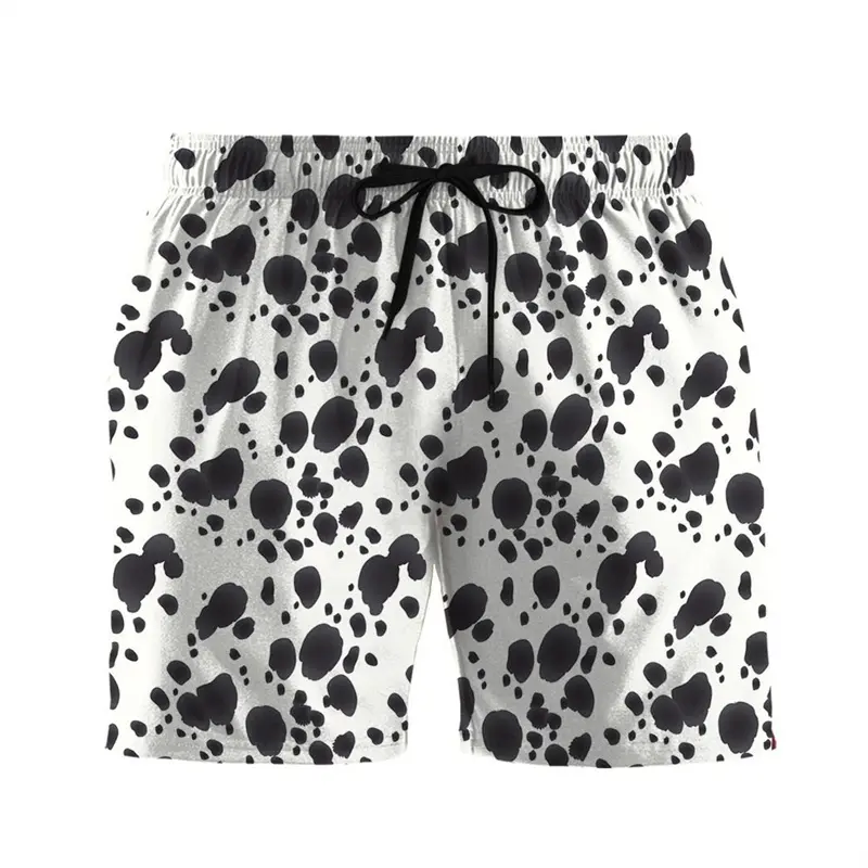 Cool Animal Tiger 3d Printed Shorts For Men Black White Striped Speckle Street Personality Short Pants Summer Loose Board Shorts