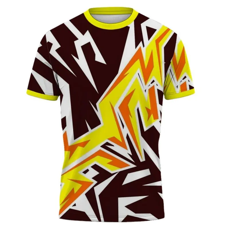 Outdoor Running Breathable T-shirt Men Women 3D Print Graffiti Pattern Short Sleeve Round Neck T Shirts Summer Gym Fitness Top