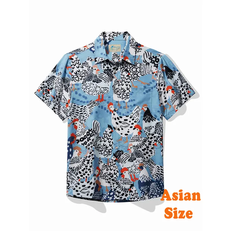 Summer Beach Leisure Animal Funny Shirts For Men 3D Print Fish Flamingo Popular Animal Graphic Short Sleeve Lapel Blouse Summer