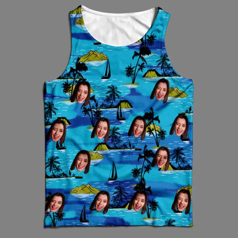 Funny Custom Your Face Men Women Tank Top Hip Hop Personality Humour Basketball Vest Summer Personality Fashion Sleeveless Shirt