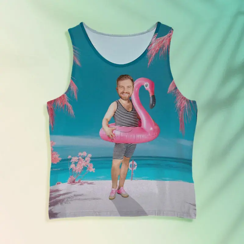 Funny Custom Your Face Men Women Tank Top Hip Hop Personality Humour Basketball Vest Summer Personality Fashion Sleeveless Shirt