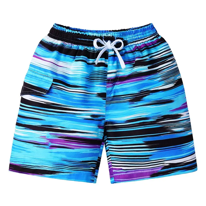 Classic Stripe Design Men's Board Short Loose Breathable Drawstring Style Print Graphic Beach Shorts Summer Trend Holiday Style