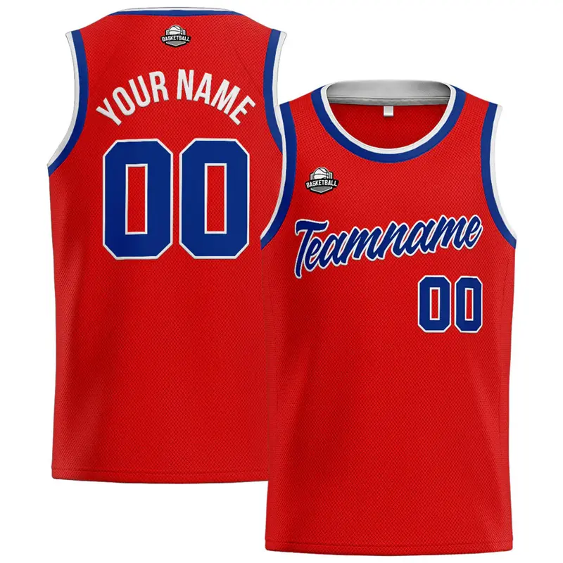 Red Team Custom Vest For Men Add Your Team Name Personality Number Sport Sleeveless T-shirt Summer Loose Breathable Gym Tee