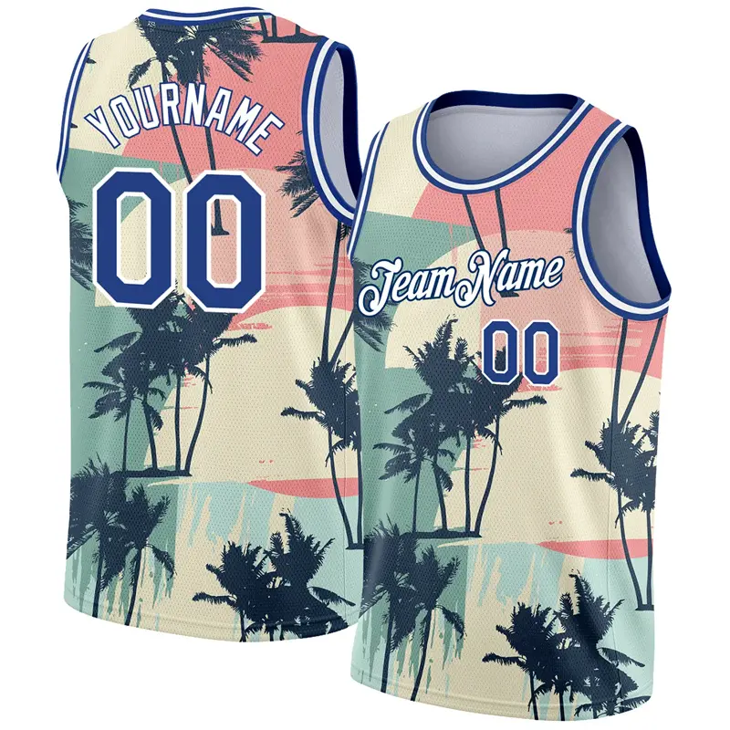 Hawaiian Plant 3D Print Tank Top For Men Summer Cool Casual Loose Sleeveless T-shirt Personality Custom Name Number Vest Gym