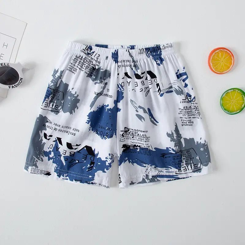 Men Personality Graffiti Painting 3D Print Beach Shorts Oversized Street Harajuku Board Short Anime Cartoon Bear Cute Swim Trunk
