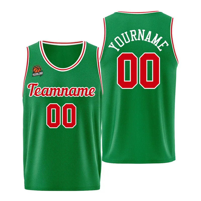 Customized Name Logo Basketball Vest For Men Green Gradient Breathable Sport Loose Sleeve Tee Unique Custom Name Tank Top New