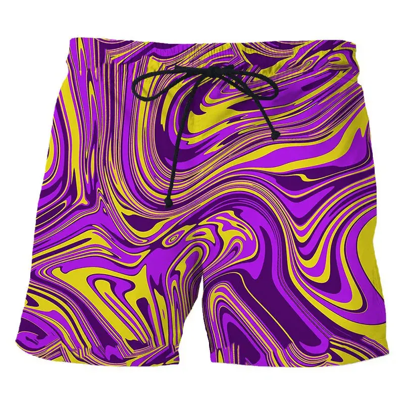 Painted Graffiti 3d Printed Shorts For Men's Street Personality Trend Short Pants Color Variety Summer Clothing Short Trousers
