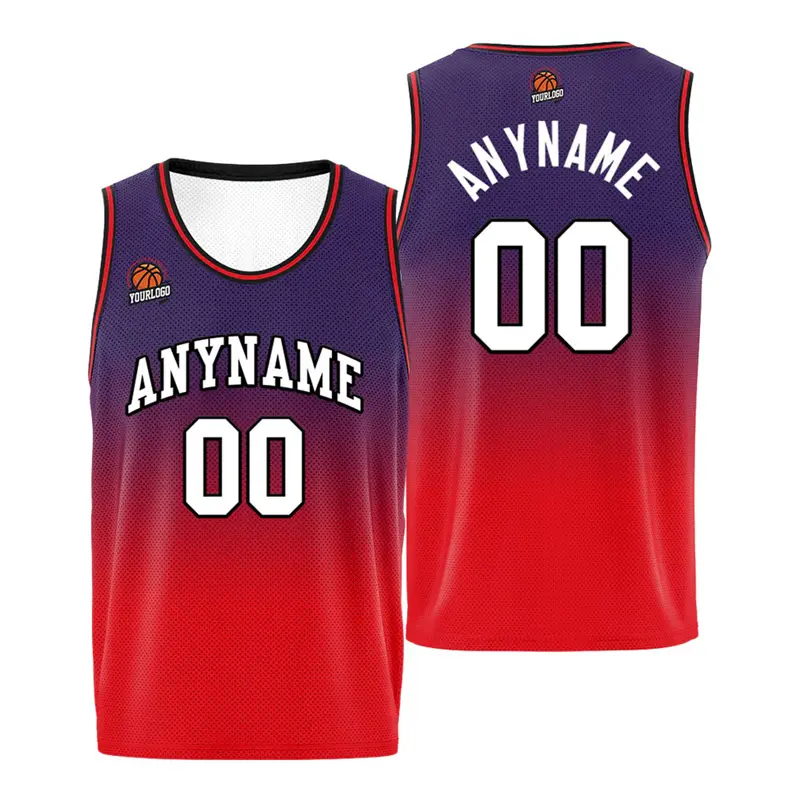Gradient Color 3D Print Basketball Vest For Men Custom Personality Team Uniform Sport Fitness Tank Top Summer Casual Daily Cool