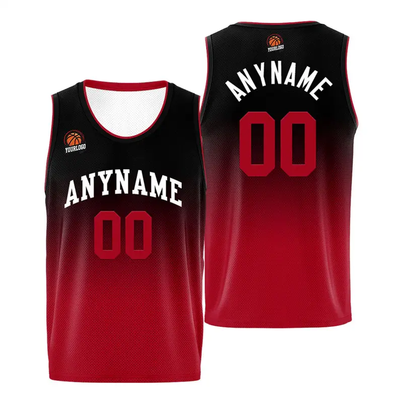 Gradient Color 3D Print Basketball Vest For Men Custom Personality Team Uniform Sport Fitness Tank Top Summer Casual Daily Cool