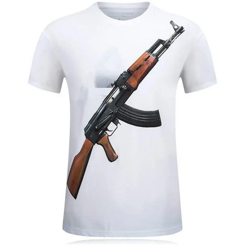 Tough Guy Style 3D Print T-shirt Men Clothing Personality Street Short Sleeve T Shirts Harajuku Fashion Popular Hip Hop Tee Top