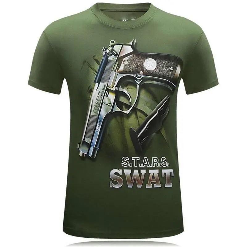 Tough Guy Style 3D Print T-shirt Men Clothing Personality Street Short Sleeve T Shirts Harajuku Fashion Popular Hip Hop Tee Top
