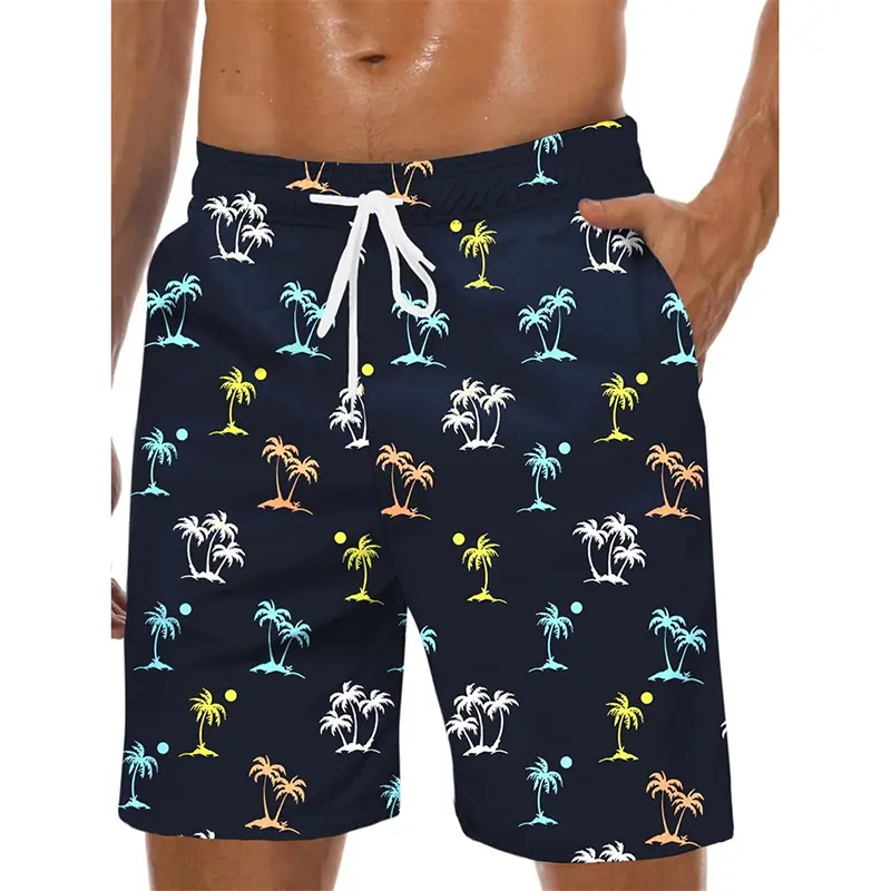 Fashion Summer Funny Swim Trunks For Men 3D Print Colorful Graphic Harajuku Street Beach Shorts Breathable Loose New Trend Short