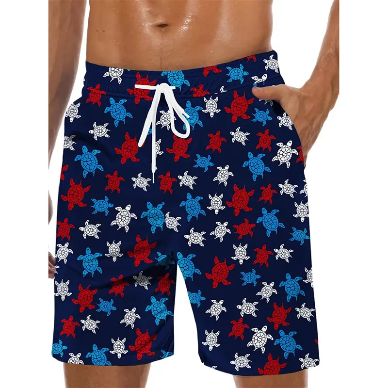 Fashion Summer Funny Swim Trunks For Men 3D Print Colorful Graphic Harajuku Street Beach Shorts Breathable Loose New Trend Short
