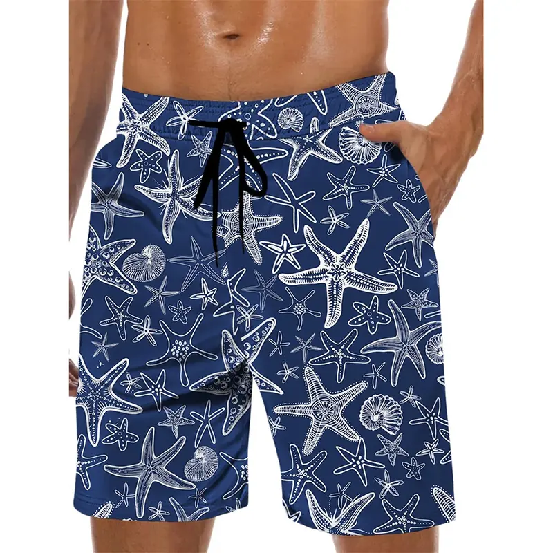 Fashion Summer Funny Swim Trunks For Men 3D Print Colorful Graphic Harajuku Street Beach Shorts Breathable Loose New Trend Short