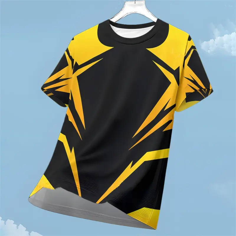 Outdoor Sport Run T-shirt For Men Sports Fitness Football Badminton Breathable Short Sleeve T Shirts Summer Fashion Loose Top