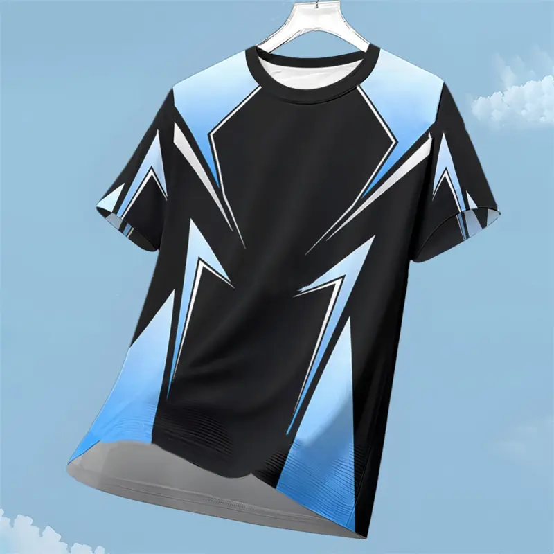 Outdoor Sport Run T-shirt For Men Sports Fitness Football Badminton Breathable Short Sleeve T Shirts Summer Fashion Loose Top